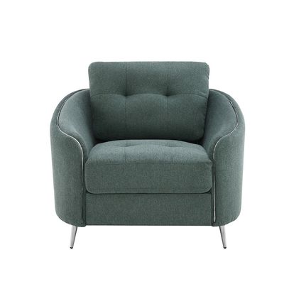 Kruzer 1-Seater Fabric Sofa - Green - With 2-Year Warranty